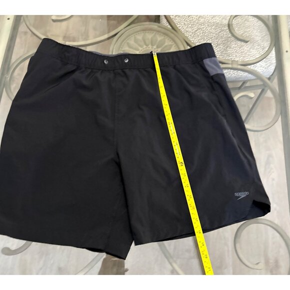 Speedo Mens Black Swim Shorts With Mesh Lining Size XL - Picture 5 of 7